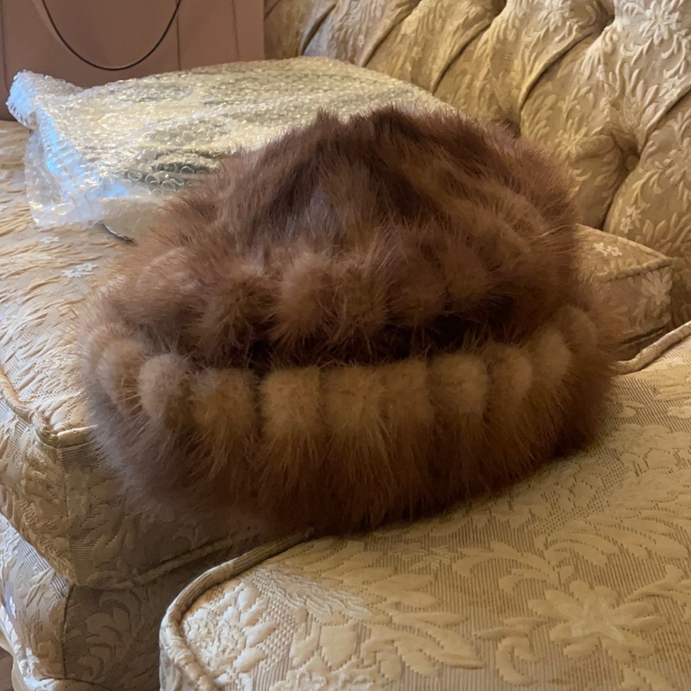 Genuine mink hat